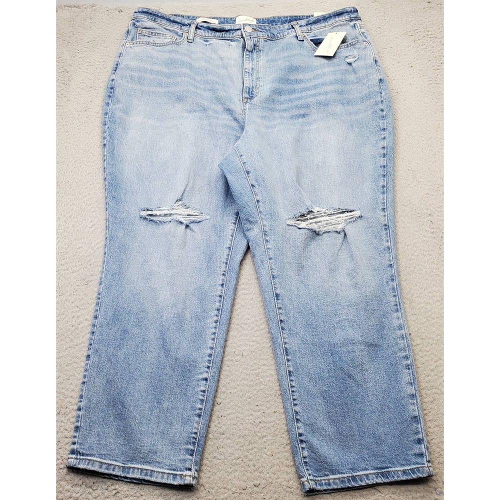 Universal Thread Skinny Jeans Women 24/R Blue Denim High Rise Distressed Stretch